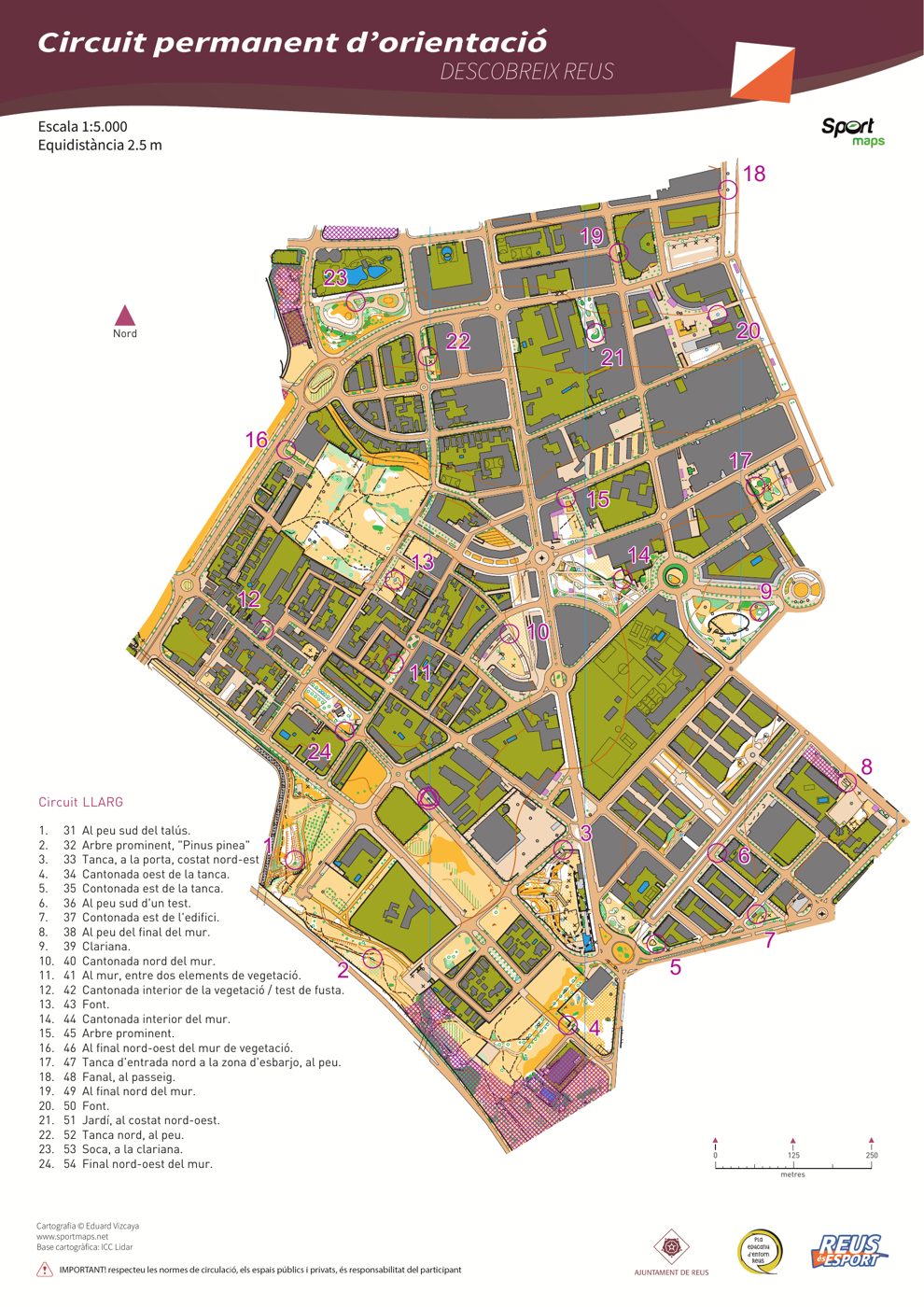 Map sheet: Descobreix Reus