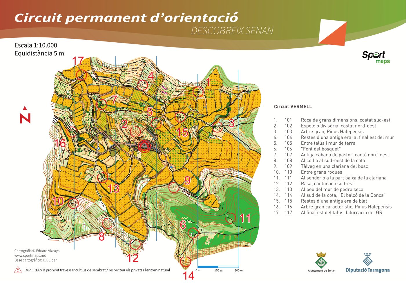 Map sheet: Descobreix Senan